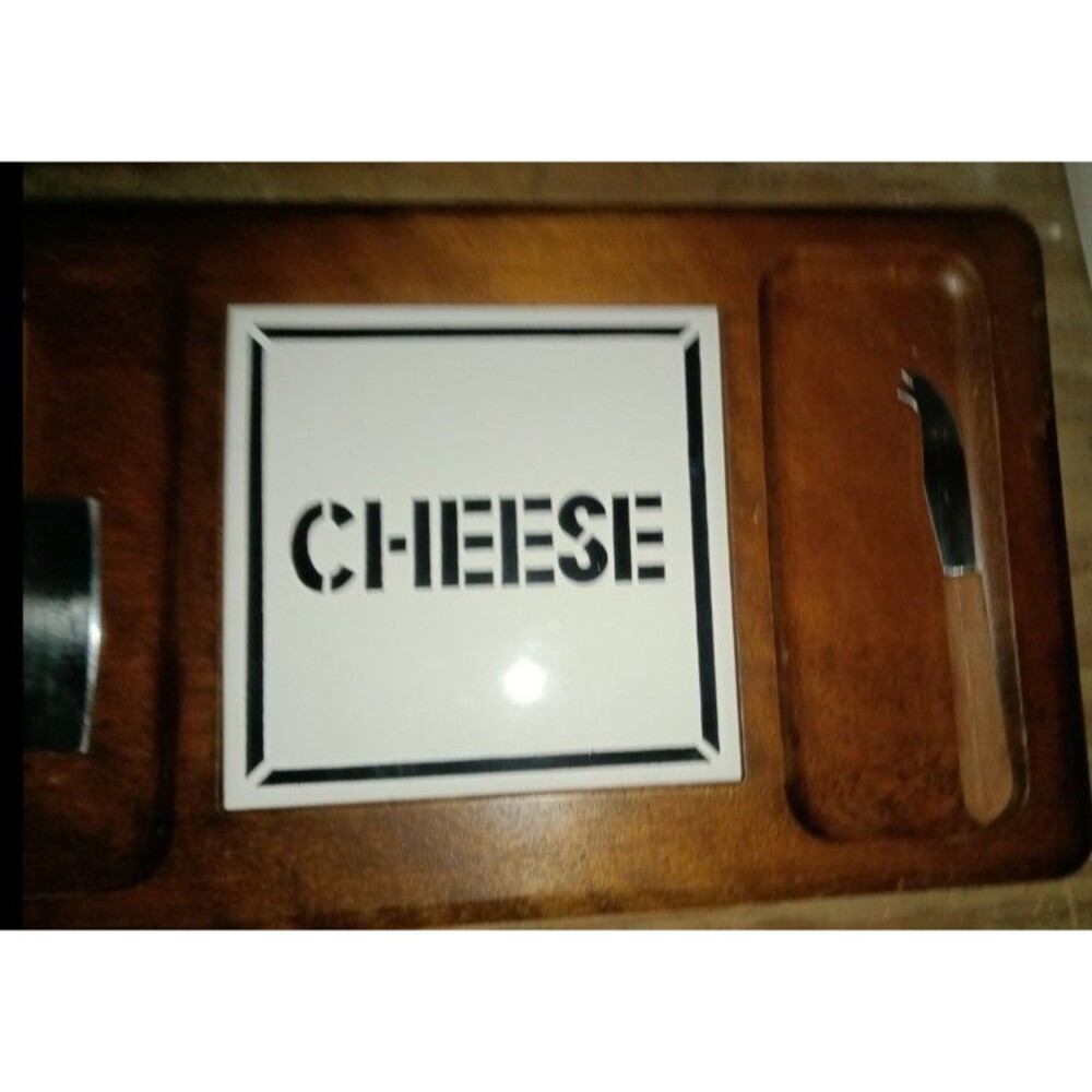 Vintage Good Wood Genuine Teak cheese cutting board